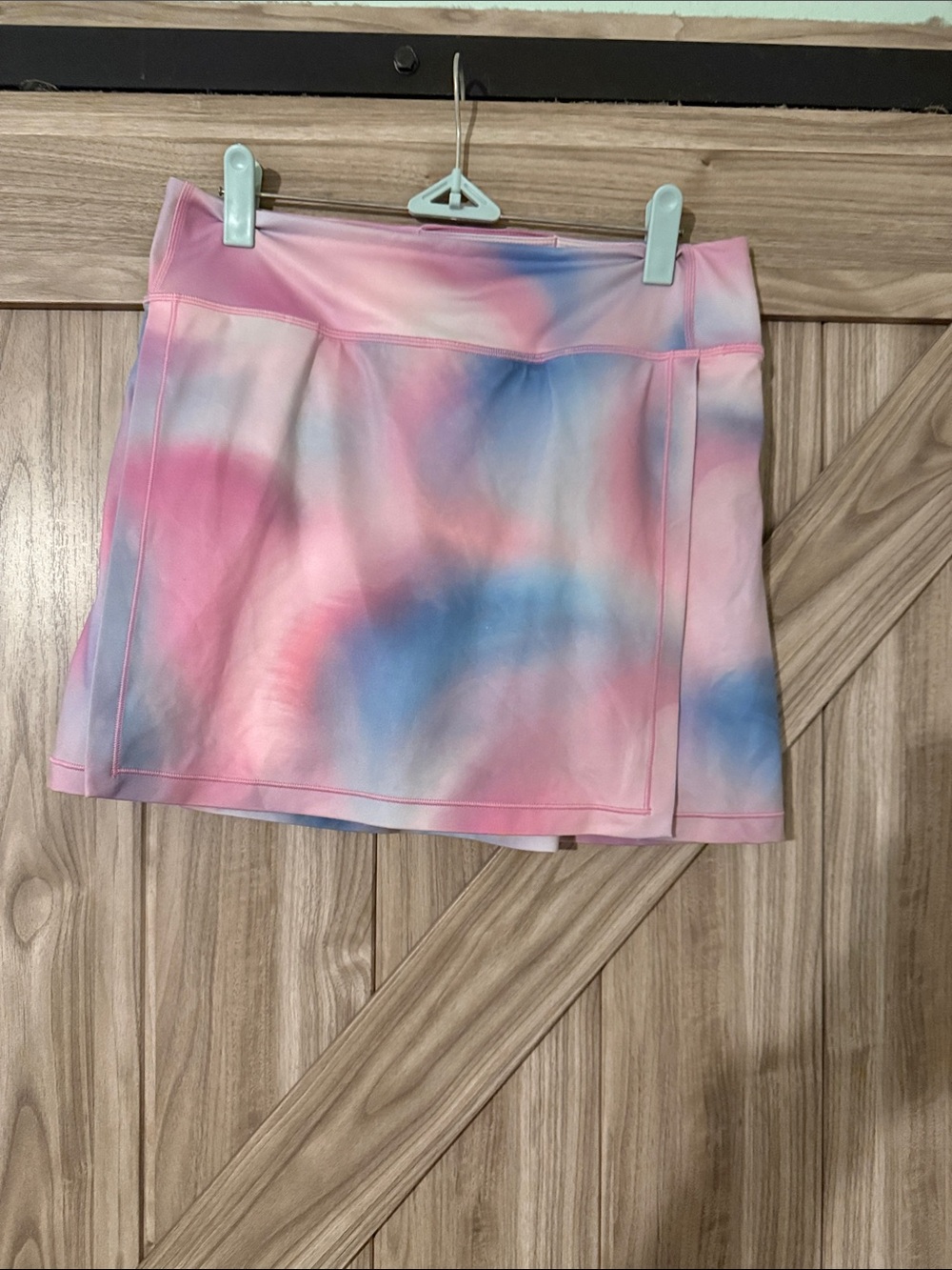 Athleta Pink and Blue Tie-Dye Active Skort